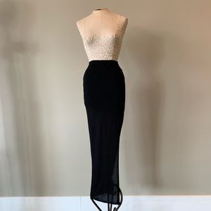 Helmut Lang Black Maxi Skirt